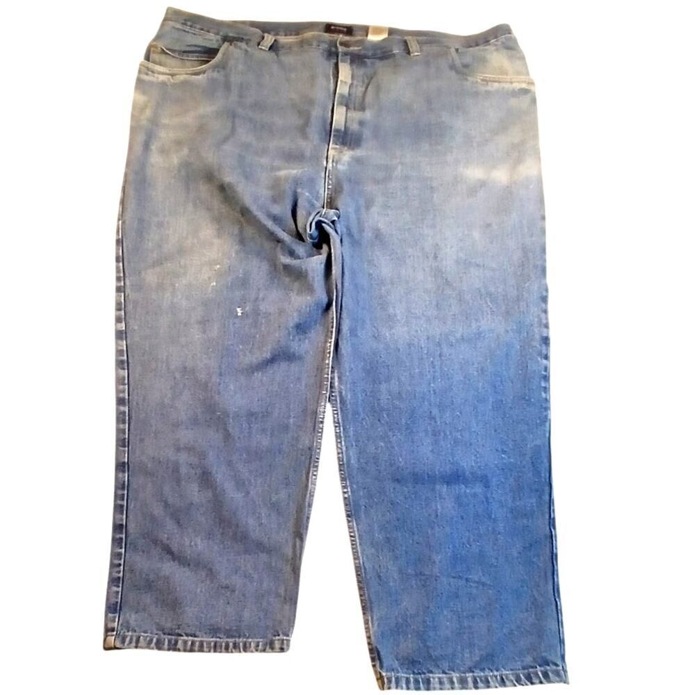 HARBOR BAY Women's Pre-Owned Dark Blue Denim Jeans - Size: 50x30
